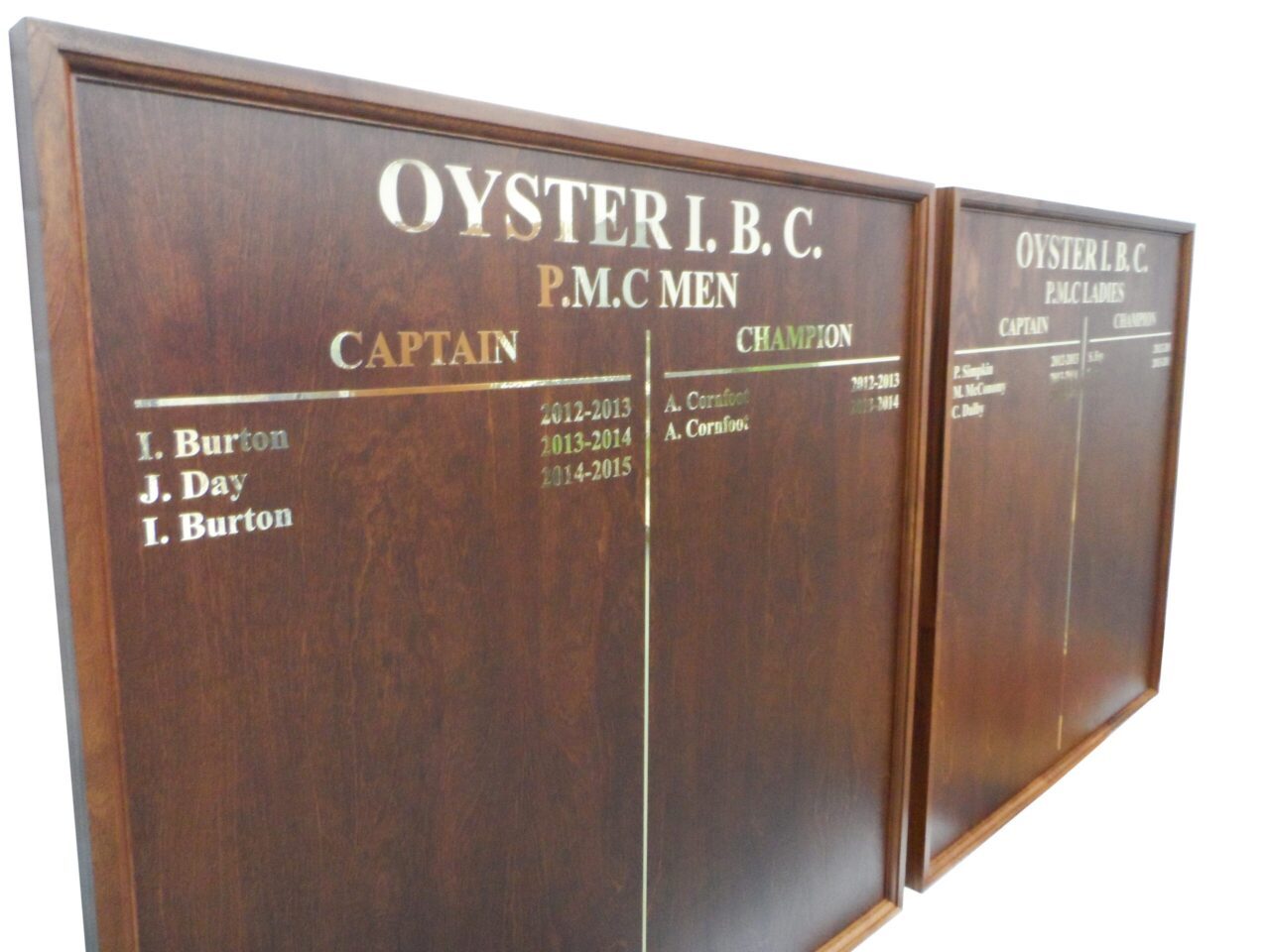 Dark Oak Traditional Honours Boards