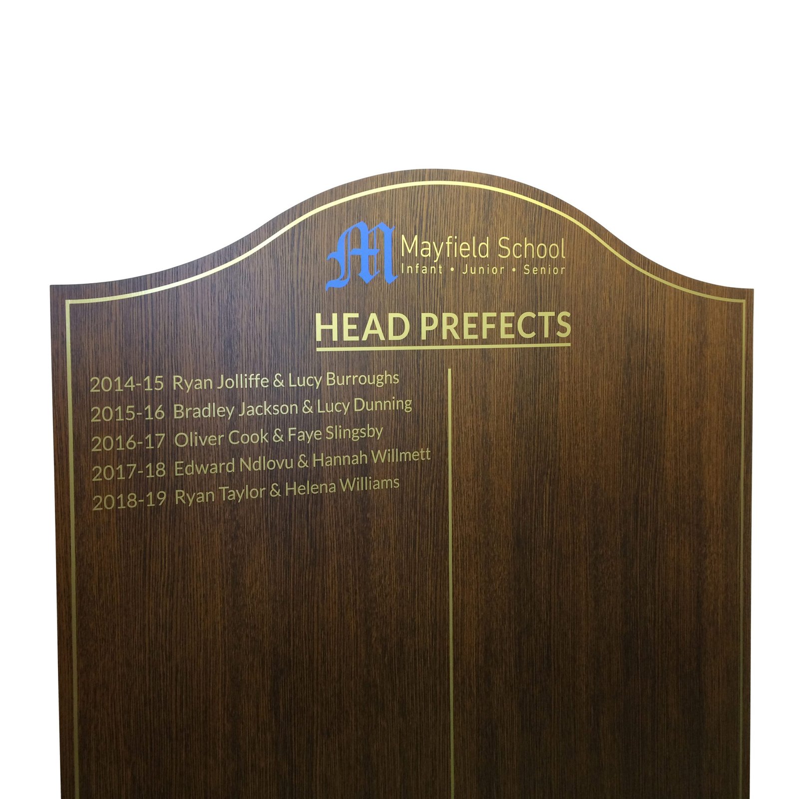 Budget Wooden Honours Board