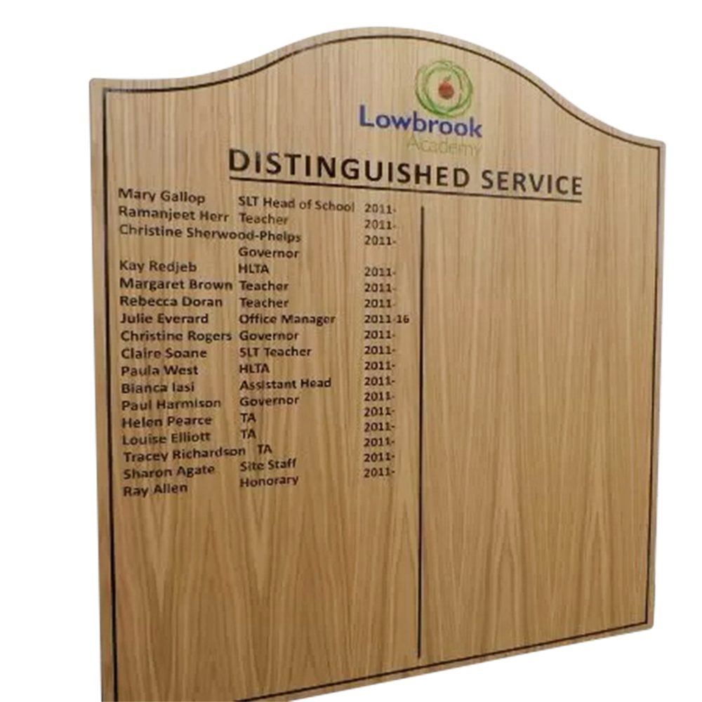 Budget Wooden Honours Board