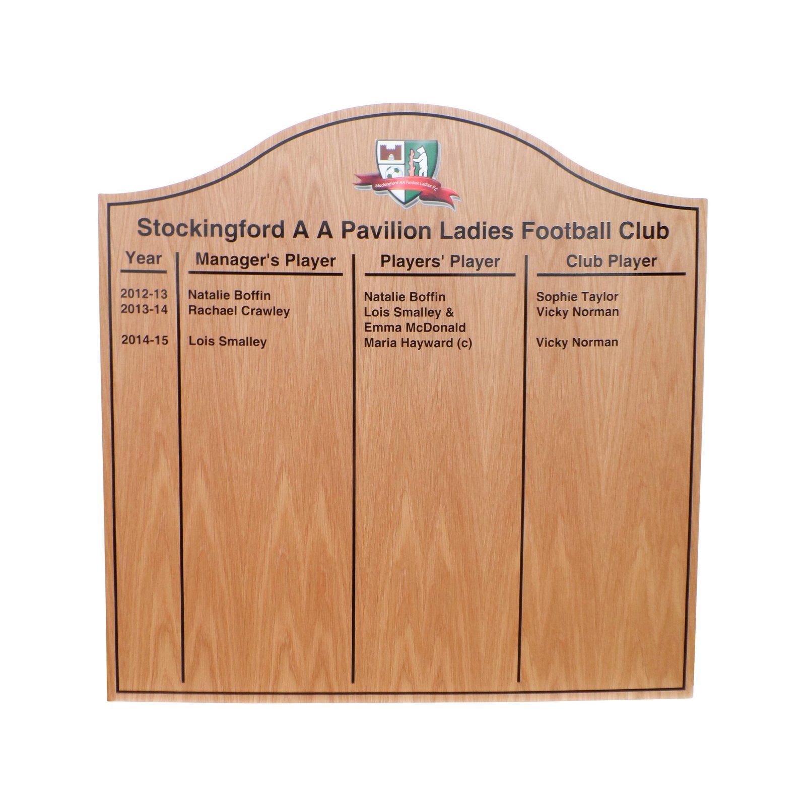 Budget Wooden Honours Board