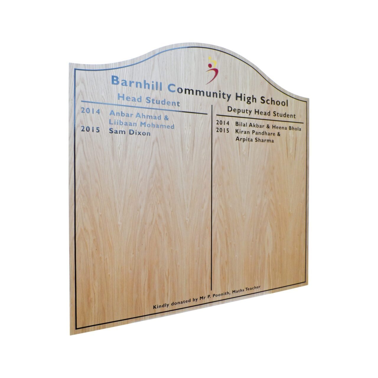 Budget Hill Top Honours Board