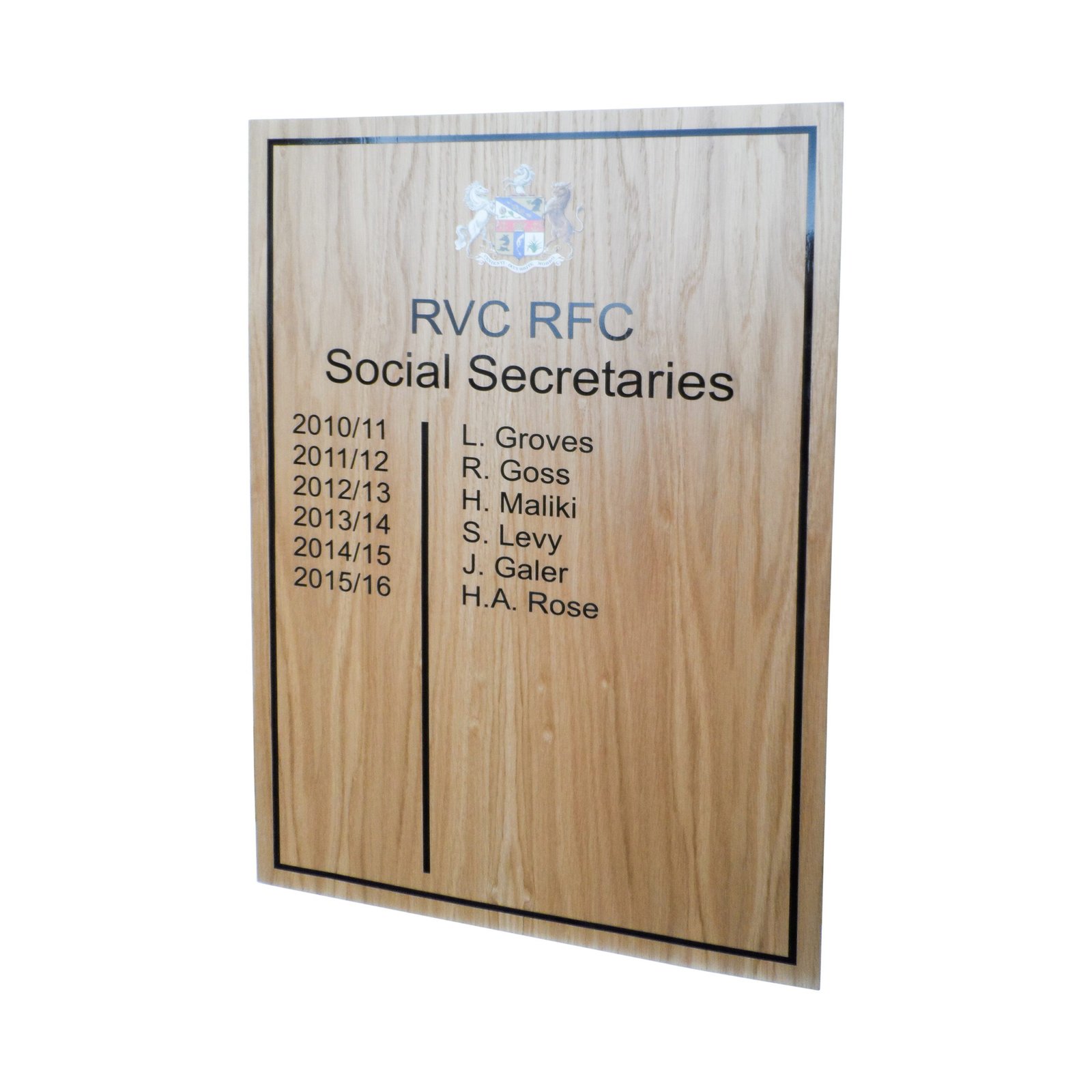 Budget Wooden Honours Board