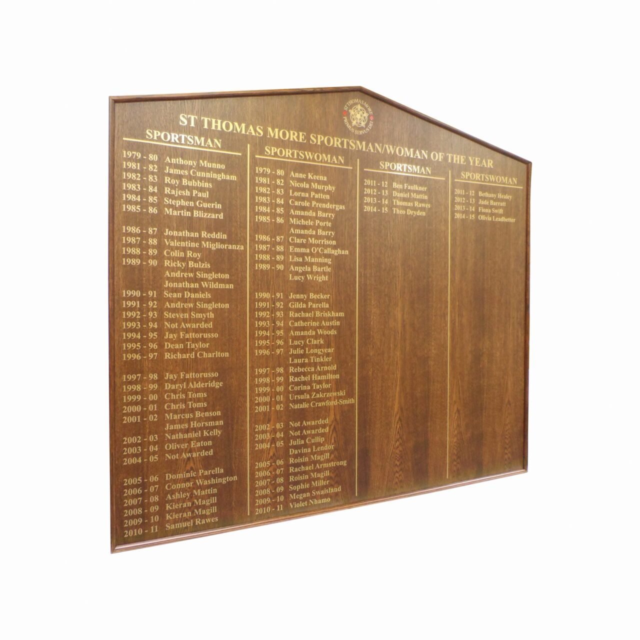 Traditional Gable Top Honours Board