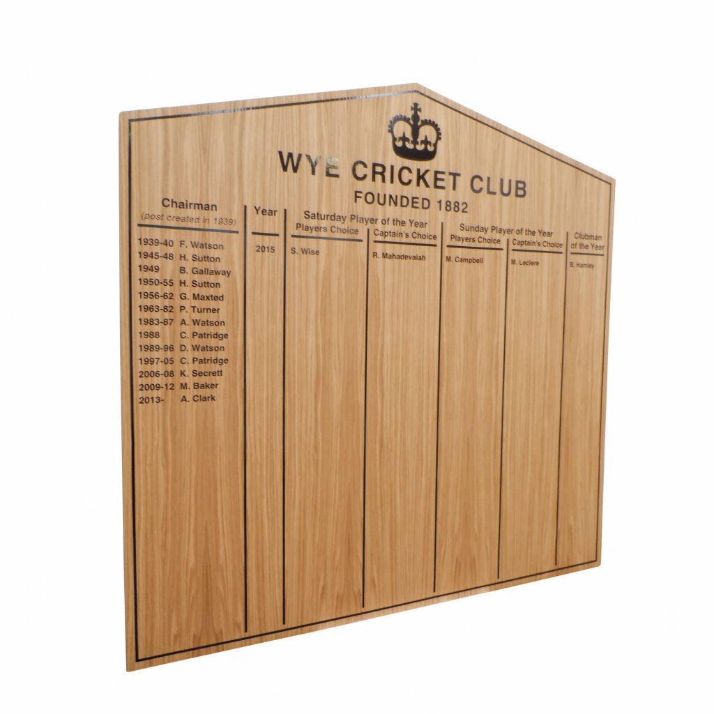 Budget Wooden Honours Board Gable Top