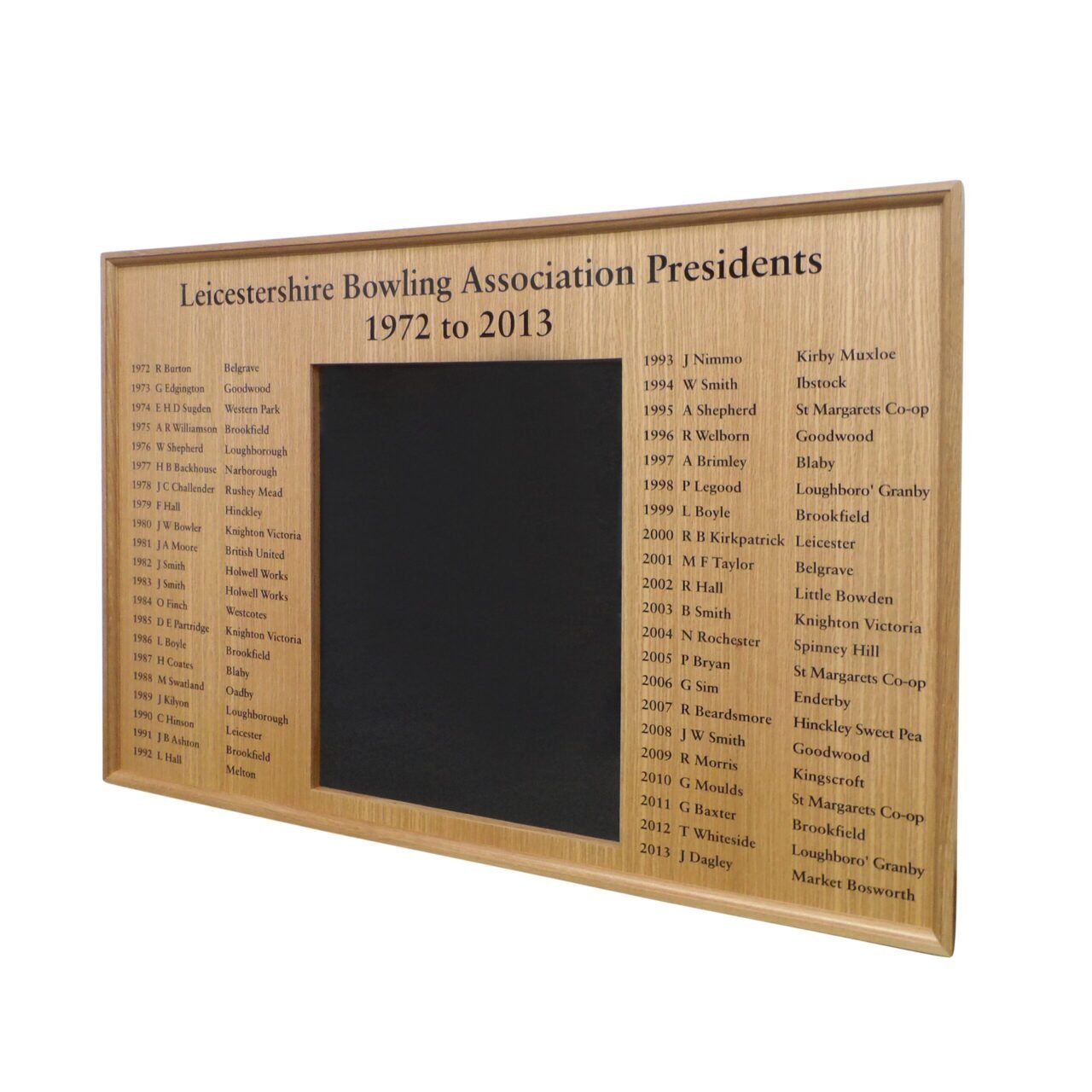 Bespoke Wooden Honours Board