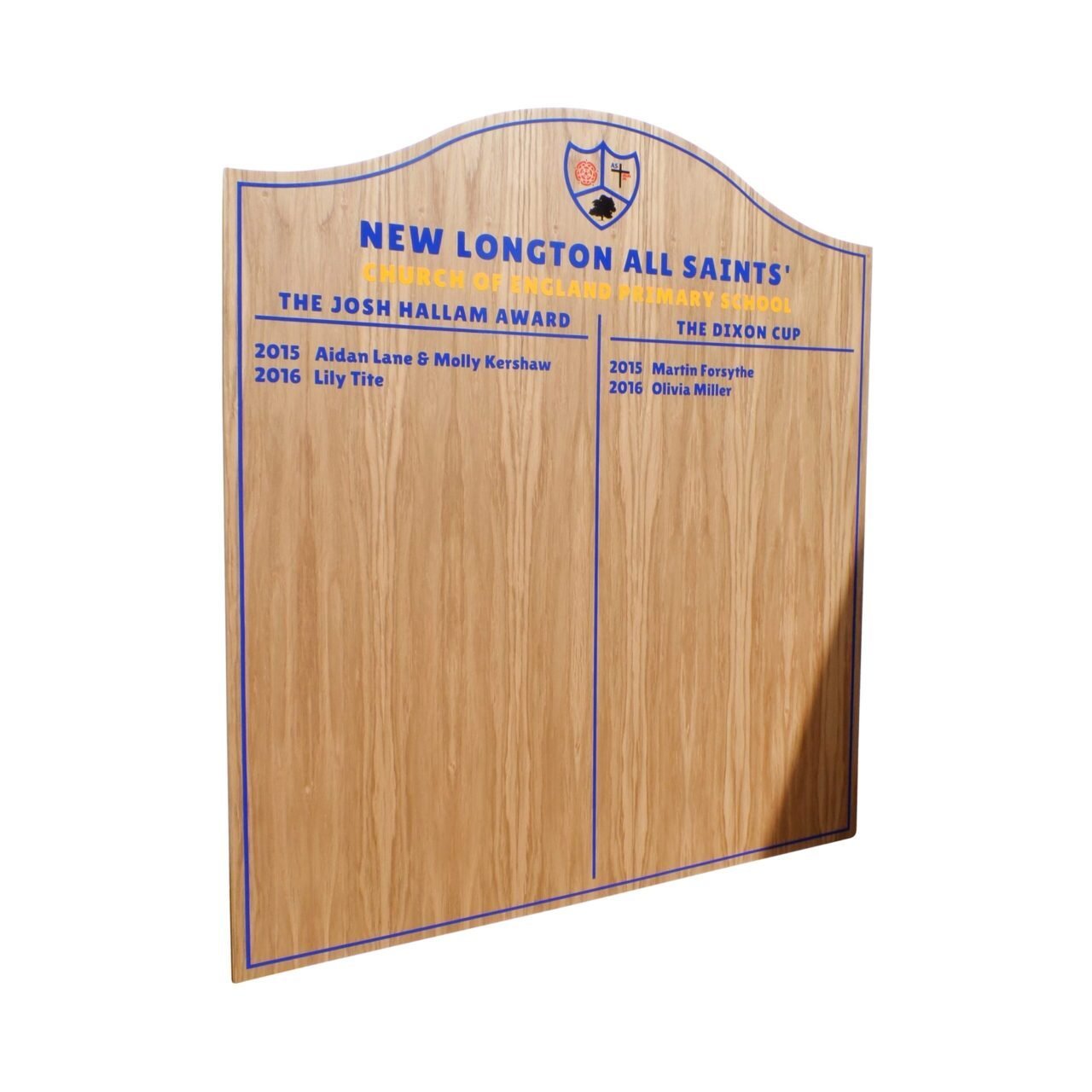 Budget Wooden Honours Board Hill Top