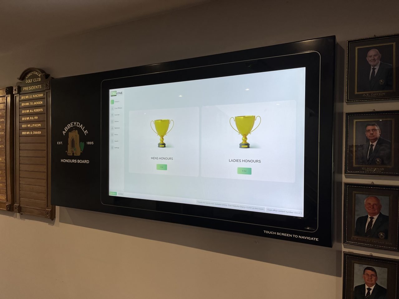 Digital Honours Board