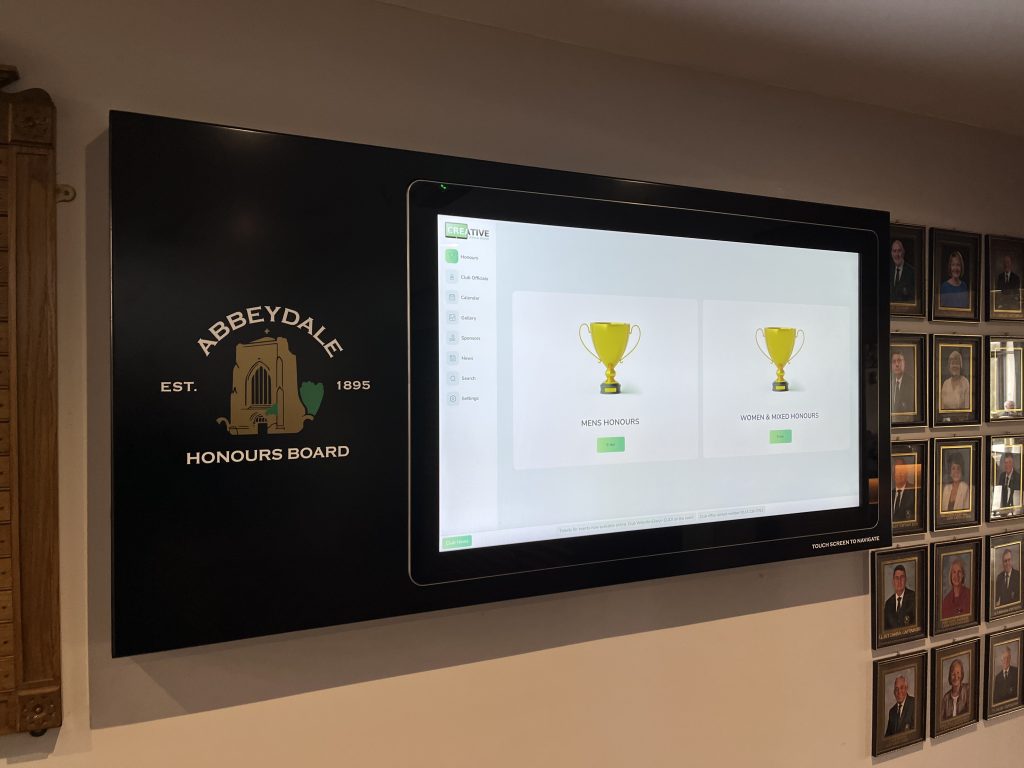 Digital Honours Board
