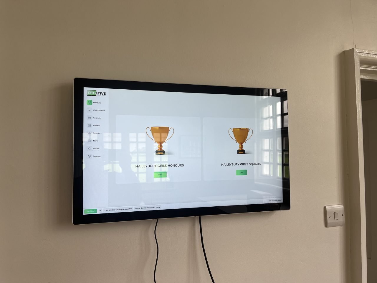 Digital Honours Boards