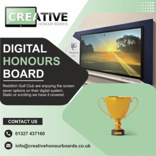 Great to see a clients board being utilised to its fullest potential. Redditch GC utilising the screensaver options to display course images. Looking very sharp.