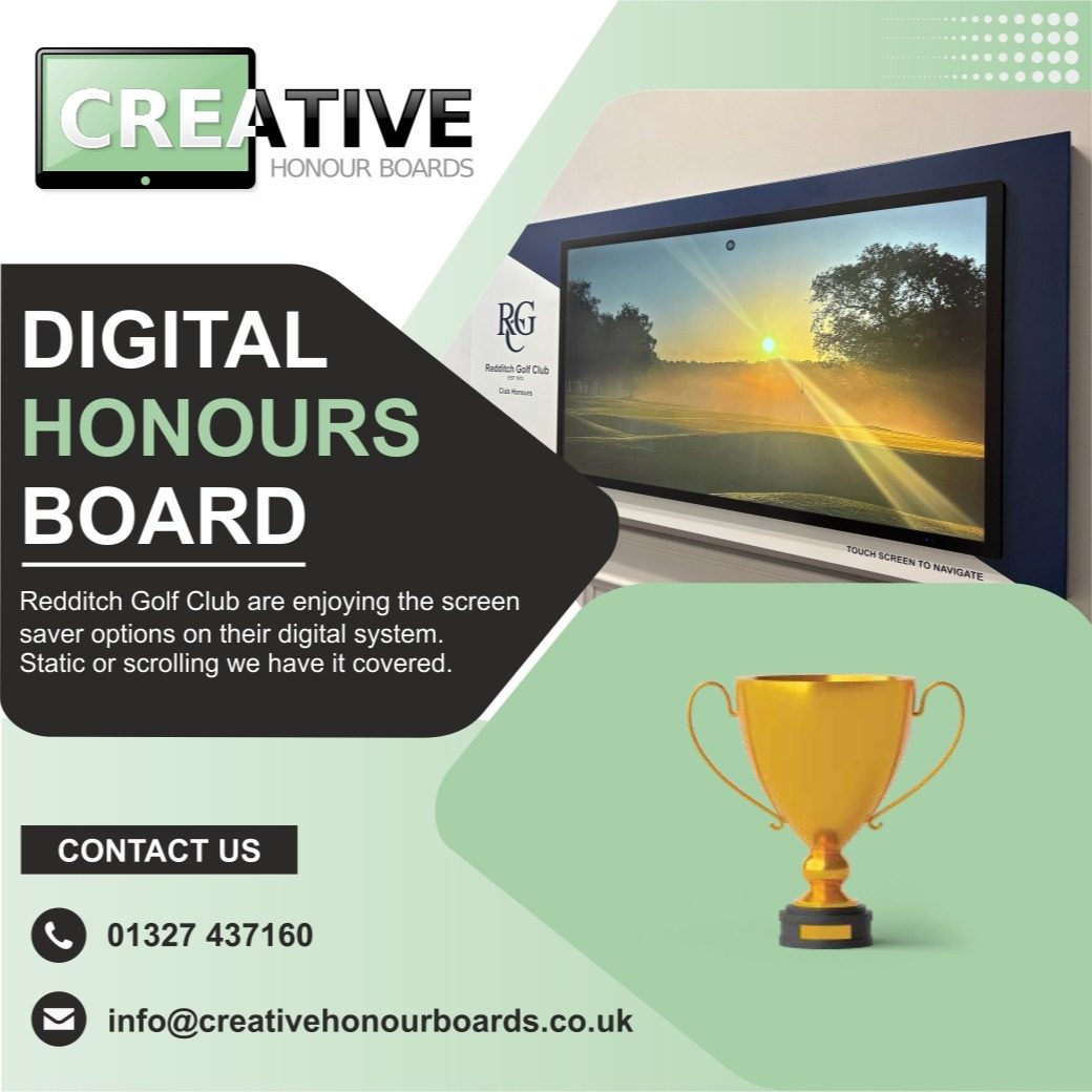 Great to see a clients board being utilised to its fullest potential. Redditch GC utilising the screensaver options to display course images. Looking very sharp.