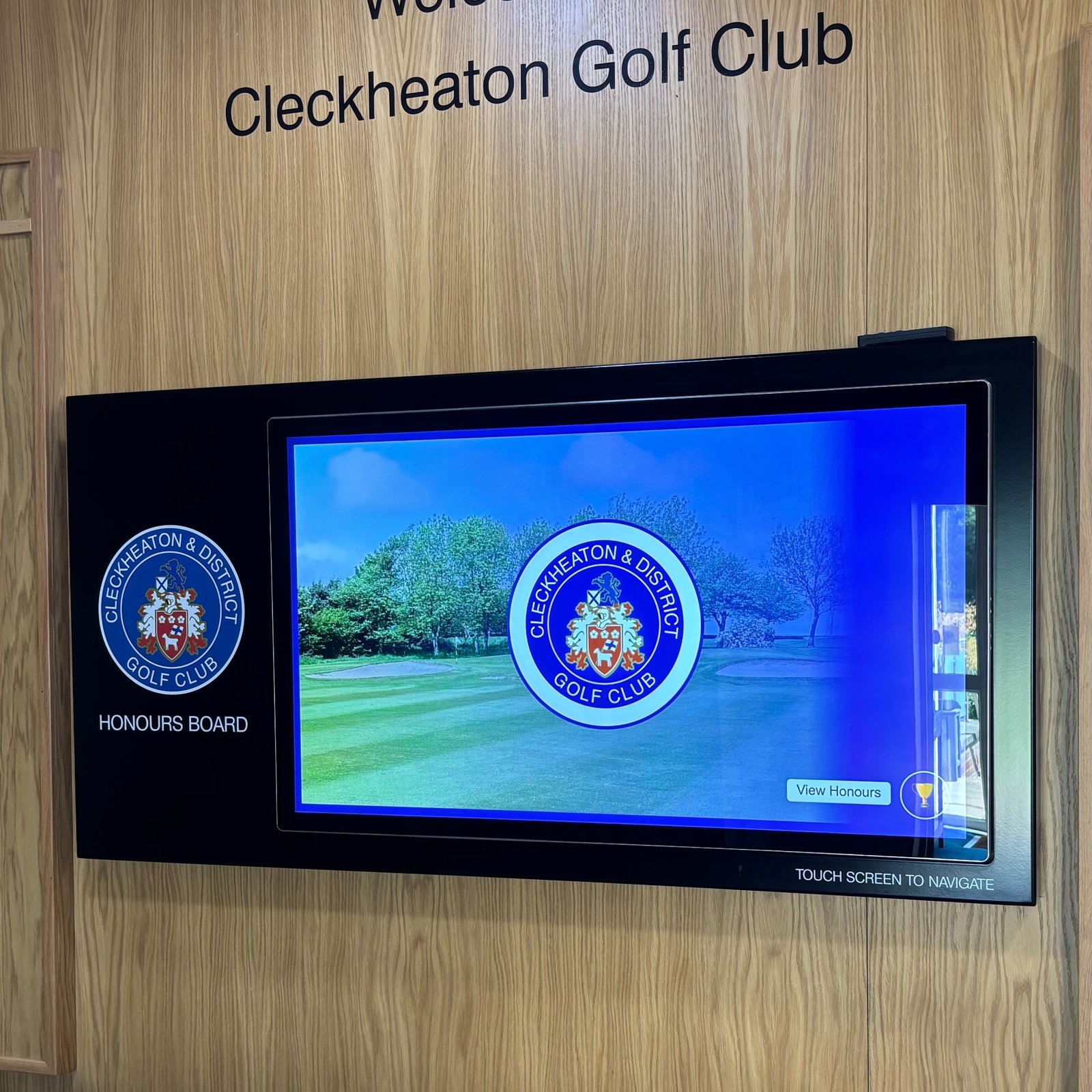 Thank you Cleckheaton Golf Club for allowing us to visit and upgrade your system. Always great to see our digital honours board system sitting proudly in the club house. #digitalhonoursboard